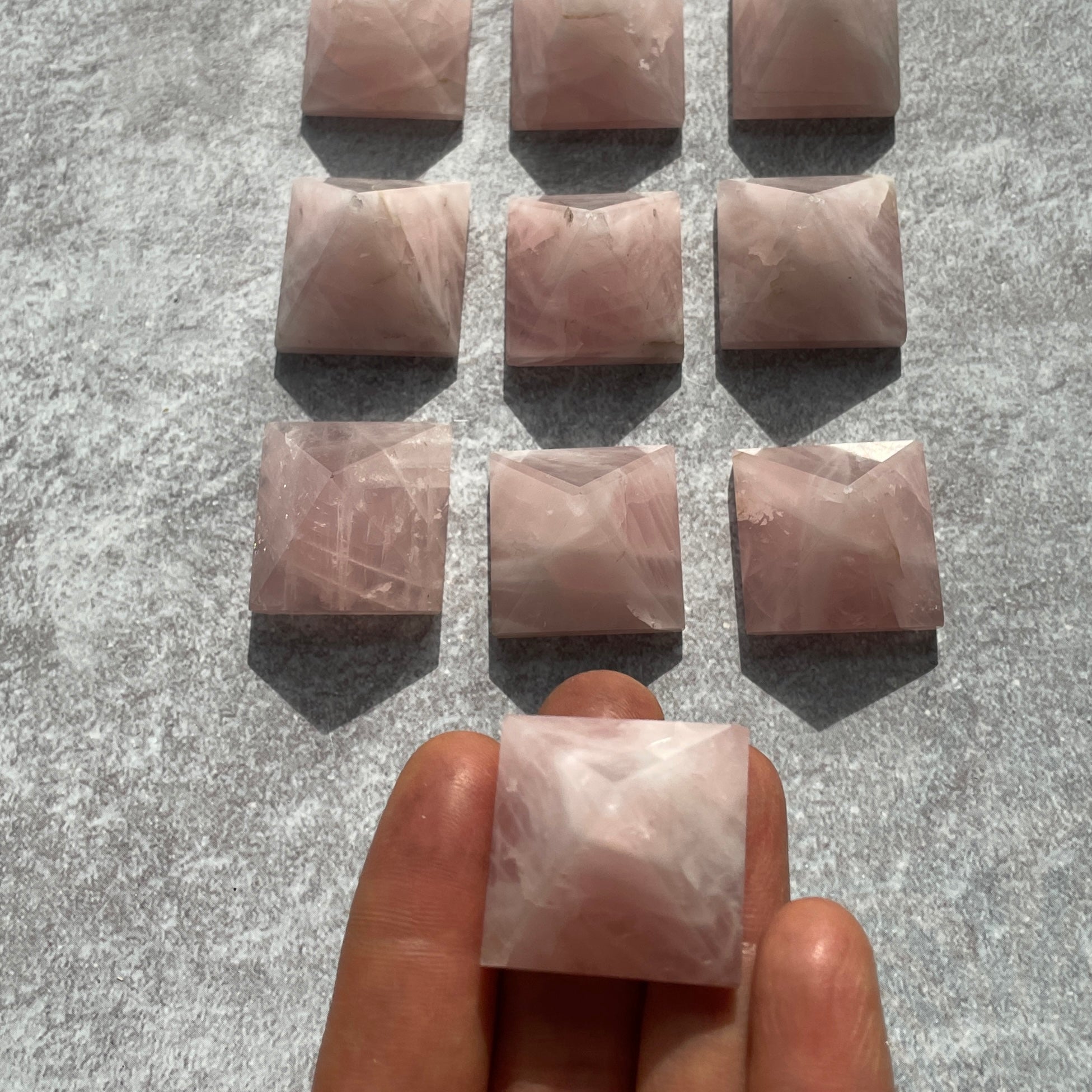 Rose Quartz - Mini Pyramid - 3cm Rose Quartz - Mini Pyramid - 3cm